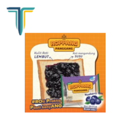 Roti Roppang Blueberry 65G [ 1 Karton Isi 60Pcs ]
